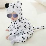 👉 Jumpsuit flanellen active baby's Cartoon Dierlijke Vorm Romper, Maat: 70CM (Sneeuwluipaard)