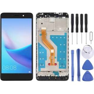 👉 Digitizer zwart active Lcd-scherm en volledige montage met frame voor Huawei Enjoy 7 Plus / Y7 Prime (zwart)