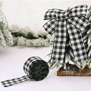 👉 Kerstversiering zwart wit active 10 STKS Lattice Lint Kerstboomversiering (Zwart en Wit)