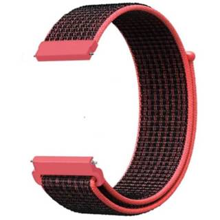 👉 M rood zwart nylon Polar Vantage band (zwart/rood) 7424900490403