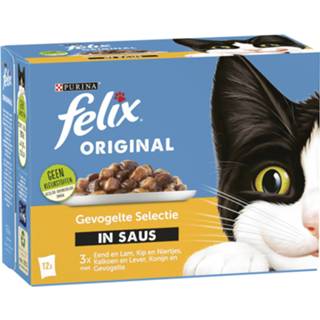 👉 Active Felix Original Gevogelte Selectie in Saus 12 x 85 gr 7613039850909