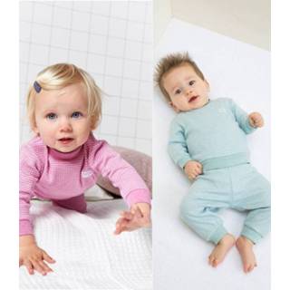 👉 Pyjama roze donkergroen 56 104 active merken Set van 2 Feetje Pyjama's Wafel Pink Melange + Green Maat t/m