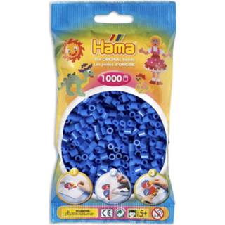 👉 Blauw stuks active Hama Midi kralen 1000 - middenblauw 09 28178207090