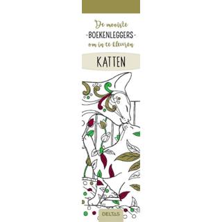 👉 Kleurboek stuks active - boekenleggers Katten 9789044755275