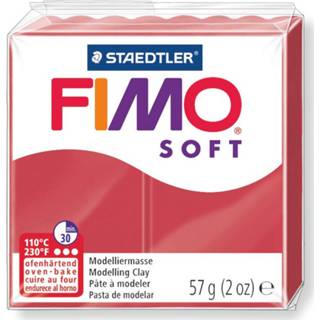 👉 Rood stuks active Fimo soft 57 gram - cherry red 4006608809515