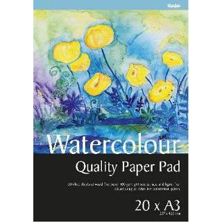 👉 Houten blok a3 stuks active Panduro aquarelpapier - 7320186722125