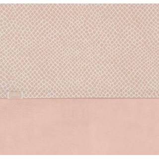 👉 Roze active Jollein Laken Snake 75x100 cm. - Pale Pink 8717329357471