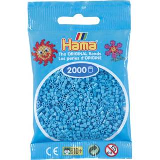 👉 Strijkkraal azuurblauw blauw stuks active Hama Mini online only strijkkralen 2000 - 49 28178501495