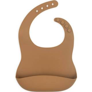 Slabbertje siliconen active jollein Slabber Caramel 8717329358980