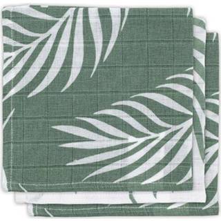 👉 Spuugdoek donkergroen active Jollein hydrofiele spuugdoekjes nature - ash green 3st 8717329354135