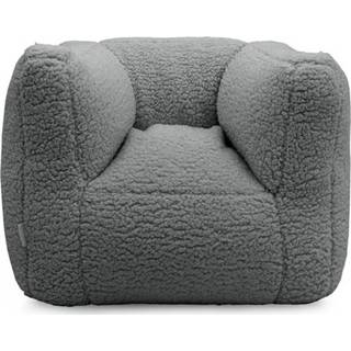 👉 Kinderfauteuil grijs active kinderen Jollein beanbag teddy - storm grey 8717329359864