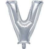 Zilver stuks active Letterballon 38 cm - V 7320188019421