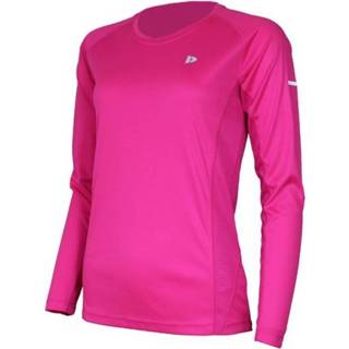 Sport t-shirt roze active vrouwen Donnay Dames - Multi lange mouw 8717528121811