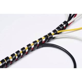 👉 Zwart male D-Line spiraalvormige kabelorganiser Ø10-40mmx2,5m 5060226645565