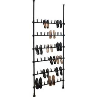 👉 Schoenenrek zwart male Wenko telescopisch Herkules 165x94x9cm 4008838303009