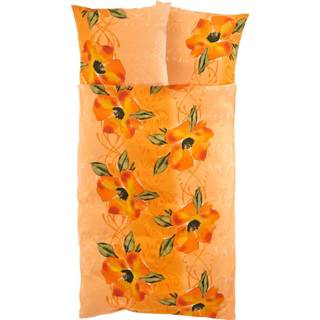 👉 Bedlinne oranje 2-delige set bedlinnen Delia Webschatz terra 4055706737893 4055706737916