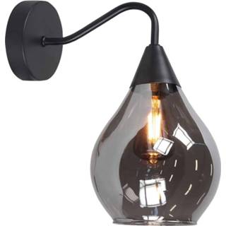 Wandlamp zwart metaal modern binnen HighLight Cambio - / smoke 8718379040207