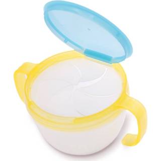 👉 Handvat plastic baby's kinderen Baby Kids Snack Catcher Draagbare Dubbel Anti-Val Cup Voor Babyvoeding Container Snacks Opbergdoos 8720266797439