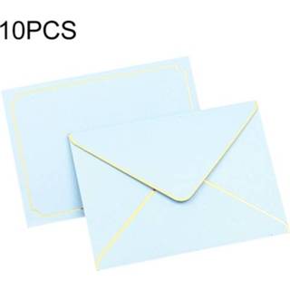 👉 Envelop blauw parelmoer papier active 10 stuks hoogwaardige Phnom Penh verdikte eenvoudige uitnodiging (Galaxy blauw)