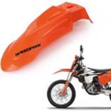 👉 Motorfiet oranje active Speedpark motorfiets gemodificeerd voorwiel spatbord stofdicht spatlappen spatborden voor Yamaha / Suzuki KTM (oranje)