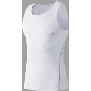 👉 Vest wit XL active Fitness Running Training Tight Sneldrogend (Kleur: Maat: XL)