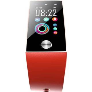 👉 Smartwatch rood active S28 1,14 inch TFT-kleurenscherm IPX67 Waterdichte Bluetooth Smartwatch, ondersteuning oproepherinnering / hartslagmeting bloeddrukmeting slaapmeting (rood)