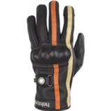 👉 Glove zwart oranje beige leather active Helstons Eagle Air Summer Black Orange Gloves T11 3662136086586