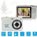 👉 Digitale camera zilver active kinderen 2,7 inch 18 megapixel 8X zoom HD Kaarttype automatische voor kinderen, met SD-kaartsleuf (zilver)