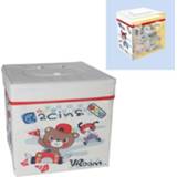 👉 Opbergdoos wit active kinderen Cartoon patroon speelgoed opvouwbare ozon en ultraviolet licht dubbele desinfectie (wit)