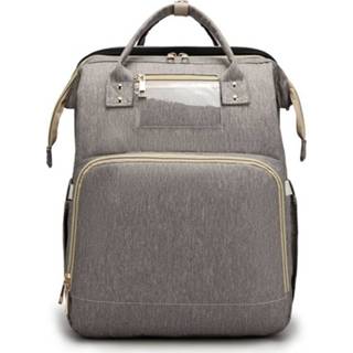 👉 Meisjes grijs Stella Bag Veranderingsrugzak Basic met voorvak 47728960766