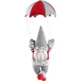 👉 Hoed grijze active Anonieme parachutespringen kerstman kerst raam hangende decoraties (grijze hoed)