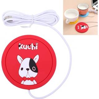 Verwarming siliconen antislip active 5 STKS Winter Warm Cartoon USB Isolatie Coaster Coastersale (Puppy)