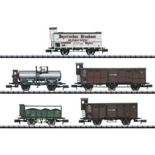 👉 MiniTrix T15284 Goederenwagen set van 5 stuks „Pfalz”