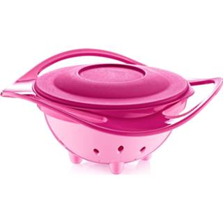 👉 Blauw roze meisjes baby's BabyJem Wonder bowl voor het eten. - Roze/lichtroze 8681049223500