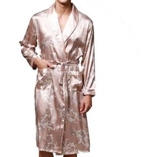 👉 Zijden pyjama XXL active mannen Lange voor heren (kleur: camelmaat: XXL)