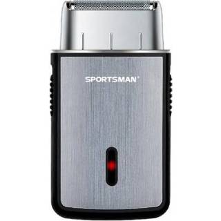 👉 Scheerapparat zilver active SPORTSMAN multifunctioneel mini-scheerapparaat USB oplaadbaar scheerapparaat (zilver)