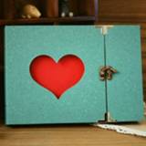 👉 Fotoalbum active 10 inch holle ringalbum paarmodellen creatief (Emerald Love)