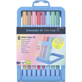👉 Schneider Slider Edge Pastell 152289 Balpen (wegwerp) Kleur inkt: Cyaan, Perzik, Blush Rose, Flamingo, Lila, Babyblauw, Mint, Oceaan, Roze 8 stuk(s)