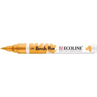 👉 Geel goud stuks active ecoline brushpen- oker 231 8712079406516
