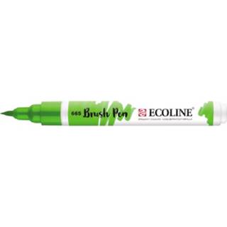 👉 Lentegroen groen stuks active ecoline brushpen- 665 8712079406462