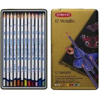 👉 Potlood stuks active metaal Derwent metallic potloden- 12 5028252598590