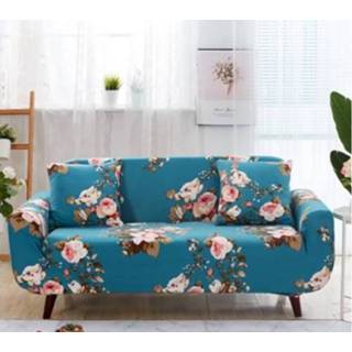 👉 Kussenslop antislip elastische active Bankhoezen all-inclusive sectionele volledige bankhoes en kussensloop, specificatie: driezits + 2 stuks kussensloop (verblindende kleur)