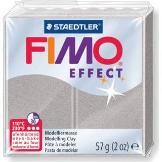 👉 Zilver stuks active metaal Fimo soft effect 57 gram - metallic silver 4006608817961