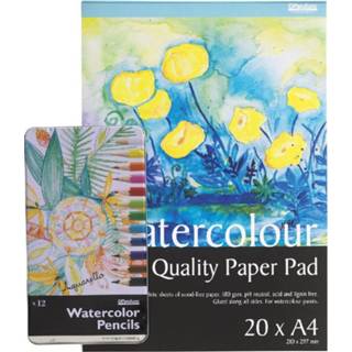 👉 Potlood papier kerstmis stuks active Aquarel potloden set met 7320181800323