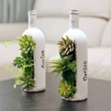 👉 Ornament keramiek plastic active Fles Kunstmatige Succulenten Simulatie Ingemaakte Bloem Planten Ornamenten, Diameter: 7 cm, Hoogte: 25 Levering in Willekeurige Stijl