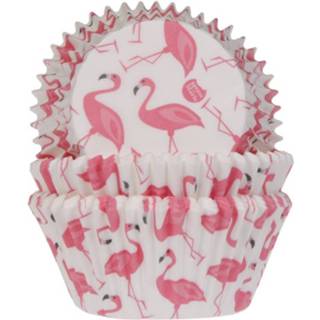 👉 Baking cup roze stuks active House of Marie - cups flamingo 8718375855812