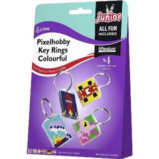 👉 Sleutelhanger stuks active Kit Pixel 4 sleutelhangers- Colourful 7320184957390