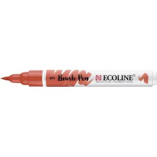 👉 Sienna oranje stuks active ecoline brushpen- gebrand 411 8712079388898