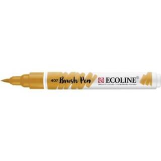 👉 Geel stuks active ecoline brushpen- Donker oker 407 8712079391324