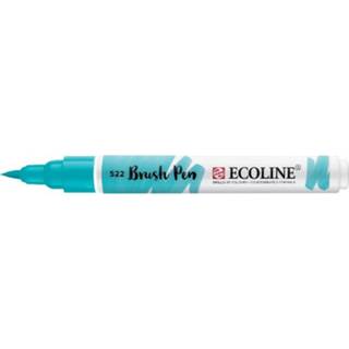 👉 Turkoois blauw stuks active ecoline brushpen- Turquoise 522 8712079388812